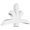 Ekena Millwork Davenport Architectural Grade PVC Gable Bracket, 60"W x 32 1/2"H x 6"D x 6"F, 13/12 Pitch GBP060X33X0606DAV00 - alternate 1